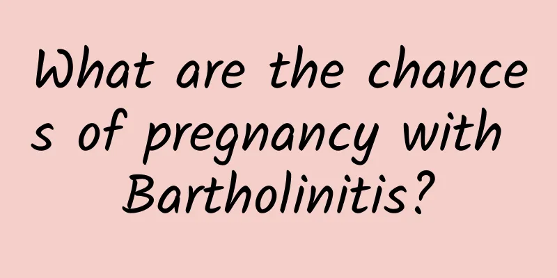What are the chances of pregnancy with Bartholinitis?