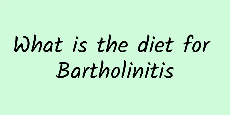 What is the diet for Bartholinitis