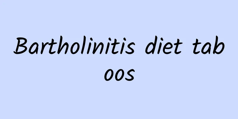 Bartholinitis diet taboos