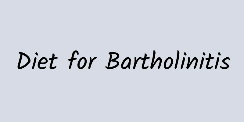 Diet for Bartholinitis