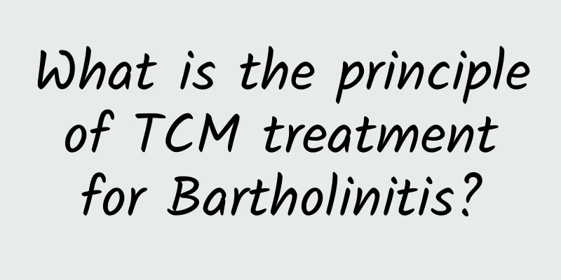 What is the principle of TCM treatment for Bartholinitis?