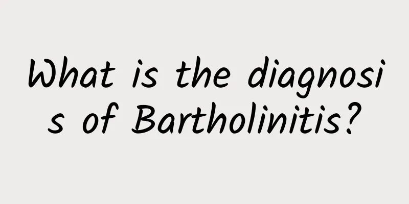 What is the diagnosis of Bartholinitis?