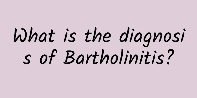 What is the diagnosis of Bartholinitis?
