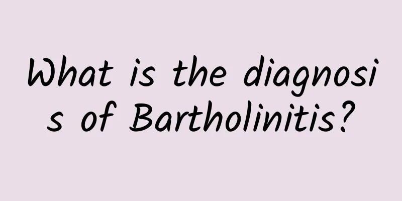 What is the diagnosis of Bartholinitis?