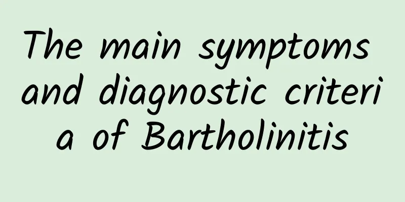 The main symptoms and diagnostic criteria of Bartholinitis