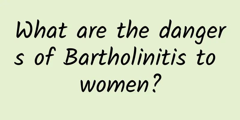 What are the dangers of Bartholinitis to women?