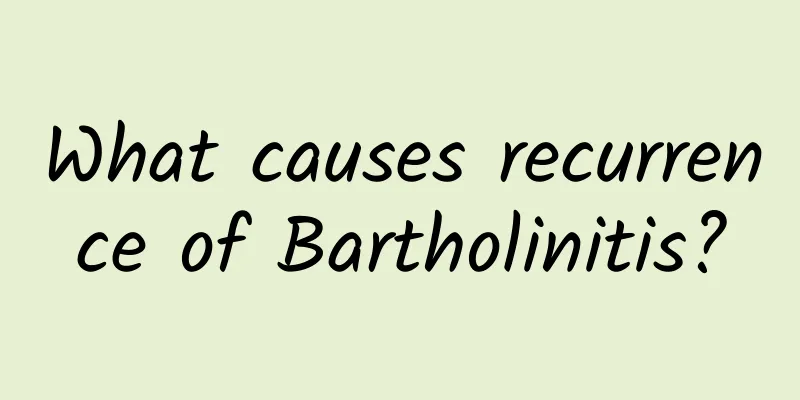 What causes recurrence of Bartholinitis?