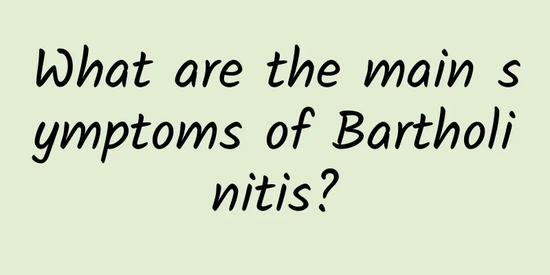 What are the main symptoms of Bartholinitis?