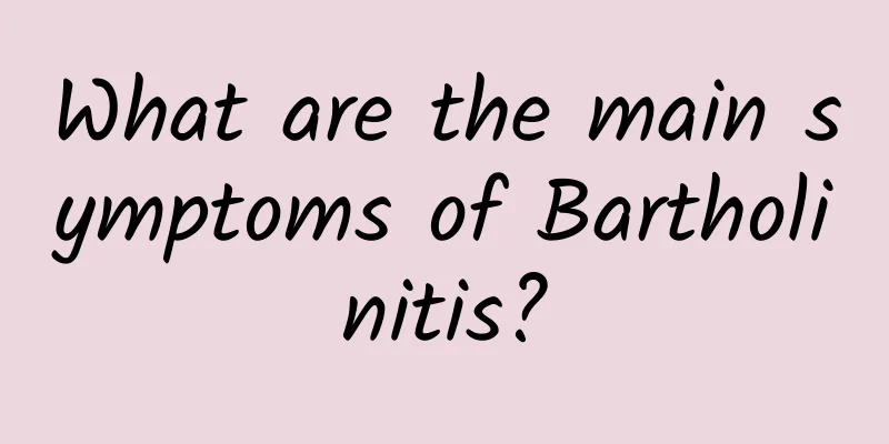 What are the main symptoms of Bartholinitis?
