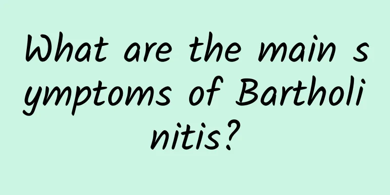 What are the main symptoms of Bartholinitis?