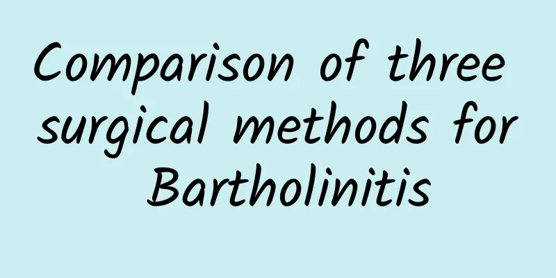Comparison of three surgical methods for Bartholinitis