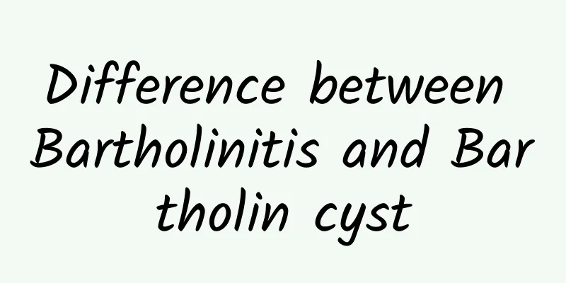 Difference between Bartholinitis and Bartholin cyst