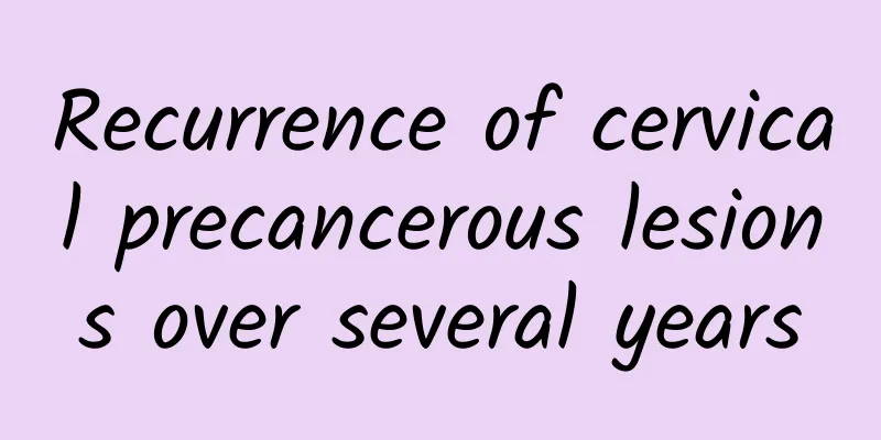 Recurrence of cervical precancerous lesions over several years