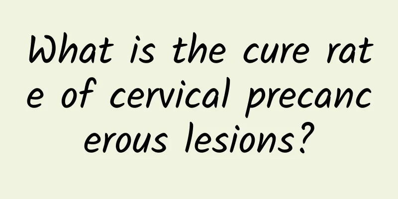 What is the cure rate of cervical precancerous lesions?