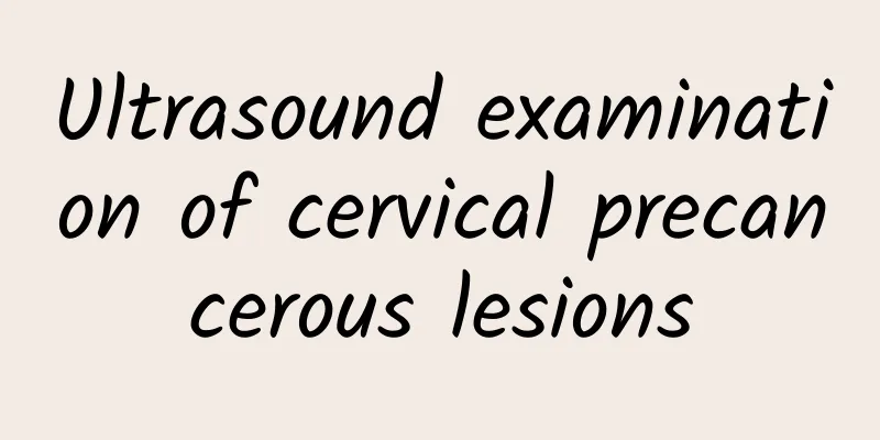 Ultrasound examination of cervical precancerous lesions