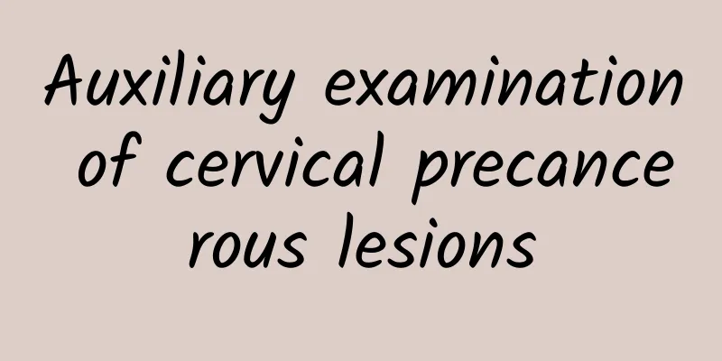 Auxiliary examination of cervical precancerous lesions