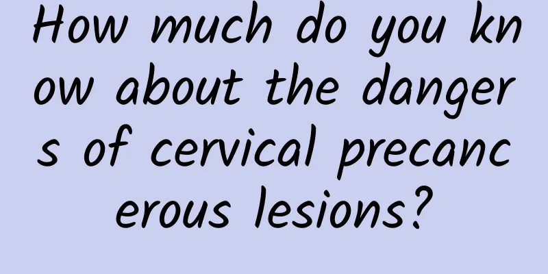 How much do you know about the dangers of cervical precancerous lesions?