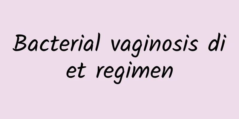 Bacterial vaginosis diet regimen