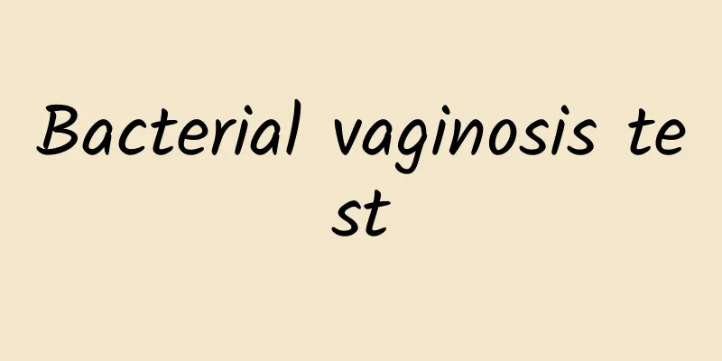 Bacterial vaginosis test