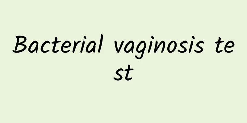 Bacterial vaginosis test