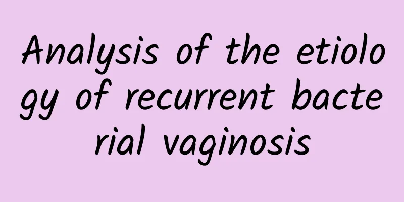 Analysis of the etiology of recurrent bacterial vaginosis