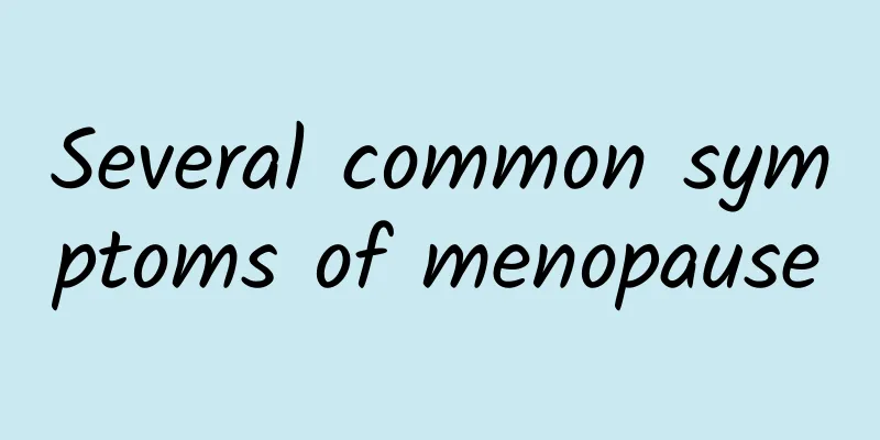 Several common symptoms of menopause