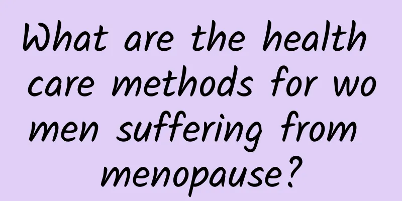 What are the health care methods for women suffering from menopause?