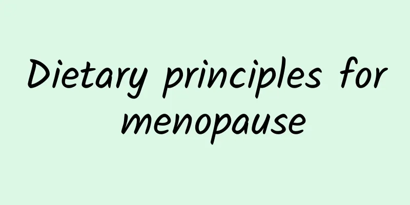 Dietary principles for menopause