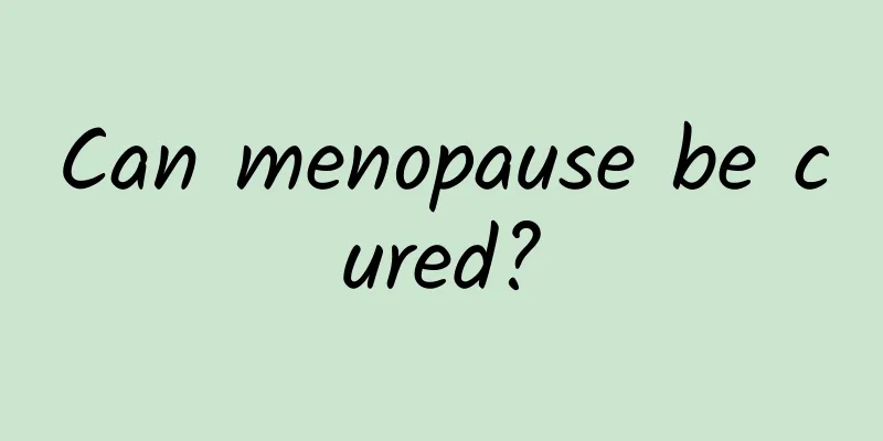 Can menopause be cured?