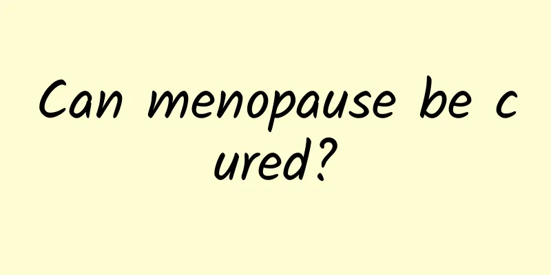 Can menopause be cured?
