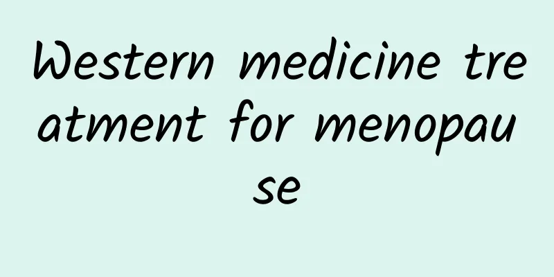 Western medicine treatment for menopause