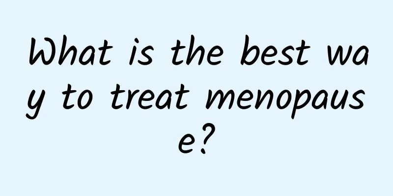 What is the best way to treat menopause?