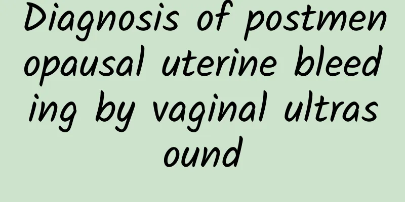 Diagnosis of postmenopausal uterine bleeding by vaginal ultrasound