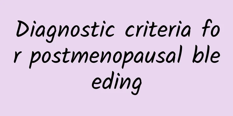 Diagnostic criteria for postmenopausal bleeding