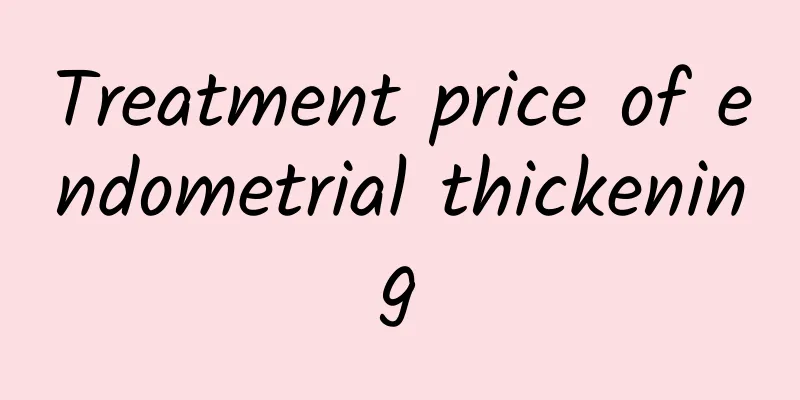 Treatment price of endometrial thickening