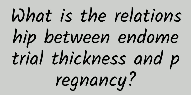 What is the relationship between endometrial thickness and pregnancy?