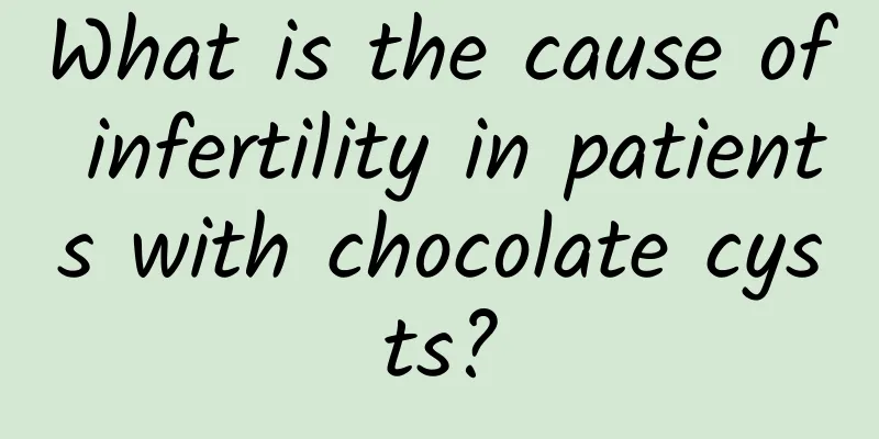 What is the cause of infertility in patients with chocolate cysts?