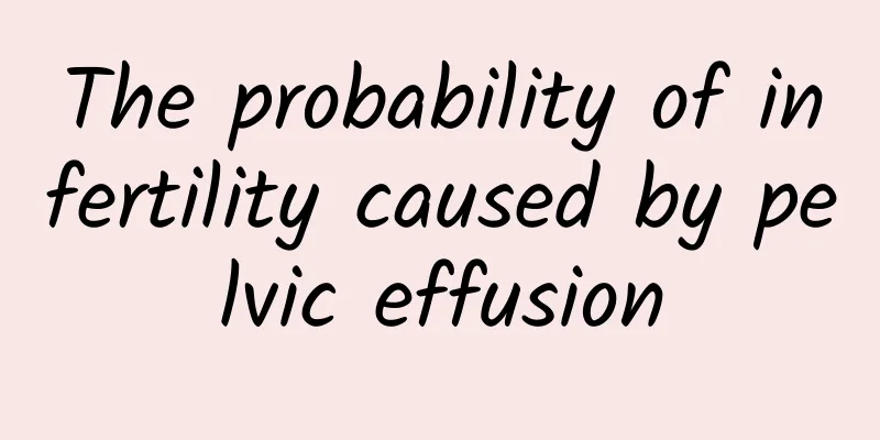 The probability of infertility caused by pelvic effusion