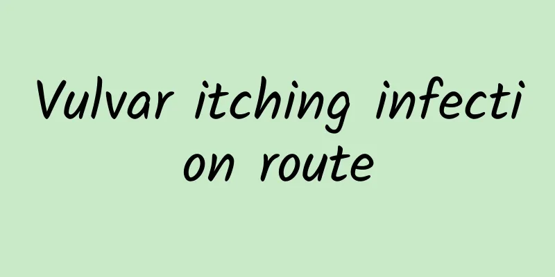 Vulvar itching infection route