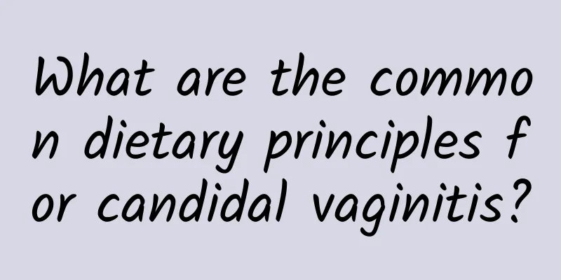 What are the common dietary principles for candidal vaginitis?