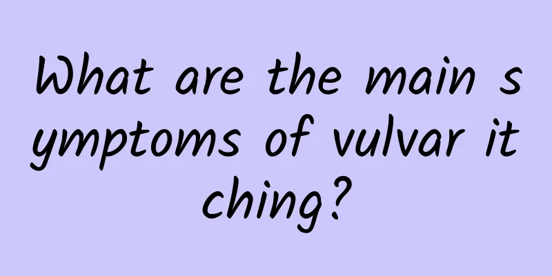 What are the main symptoms of vulvar itching?
