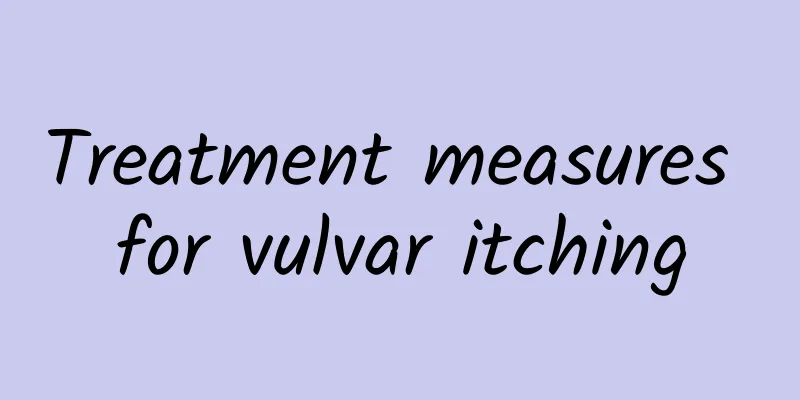 Treatment measures for vulvar itching
