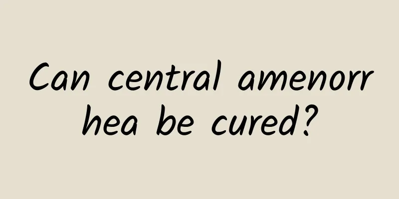Can central amenorrhea be cured?