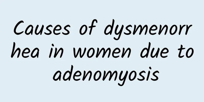 Causes of dysmenorrhea in women due to adenomyosis