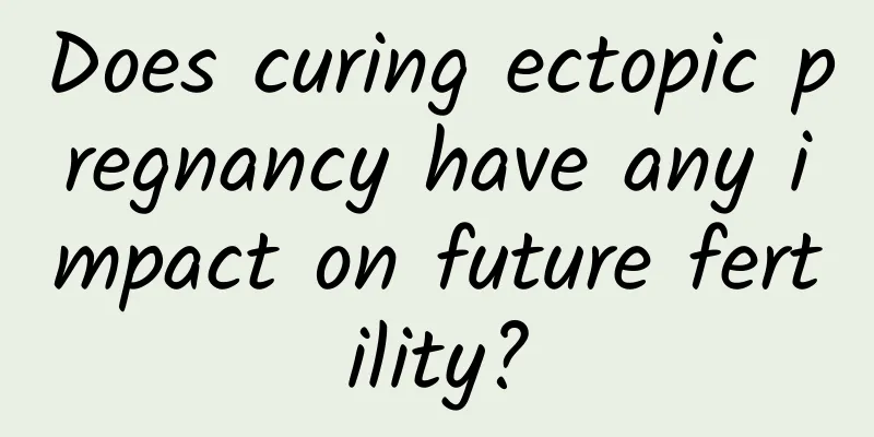 Does curing ectopic pregnancy have any impact on future fertility?