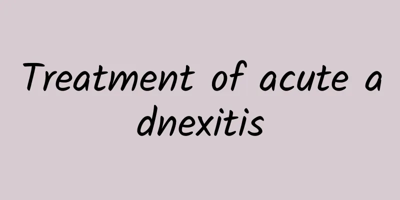 Treatment of acute adnexitis