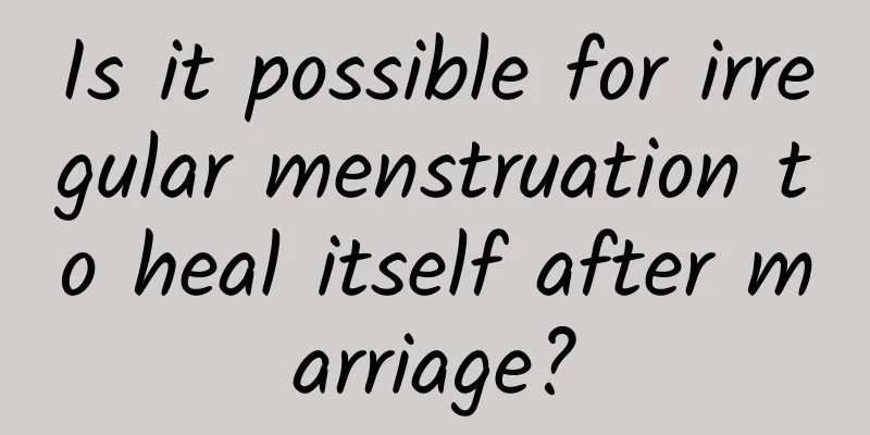 Is it possible for irregular menstruation to heal itself after marriage?