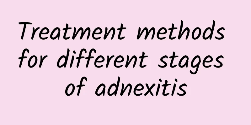 Treatment methods for different stages of adnexitis