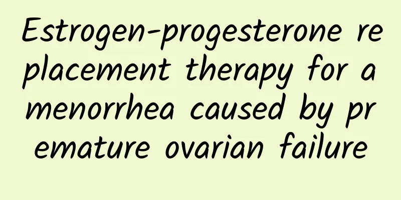 Estrogen-progesterone replacement therapy for amenorrhea caused by premature ovarian failure