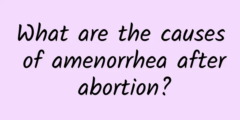 What are the causes of amenorrhea after abortion?